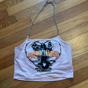 Pink Floyd Graphic Chain Strap Tank Top